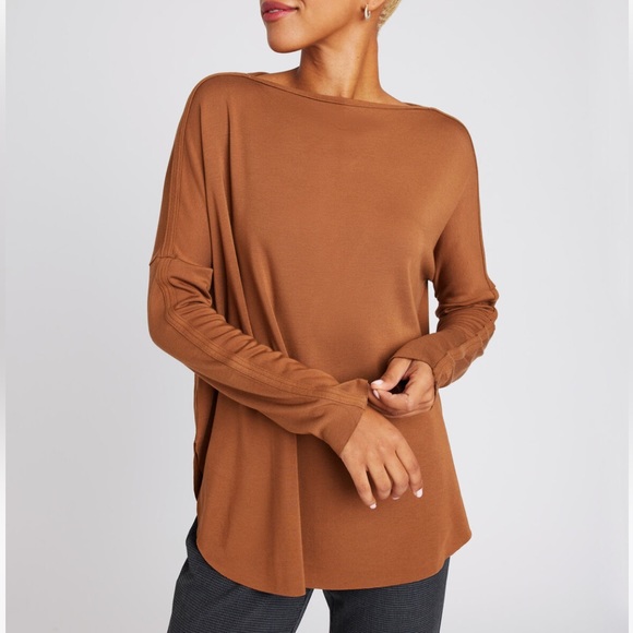 Kit and Ace BURROW PULLOVER - Heathered Toffee - Picture 2 of 10